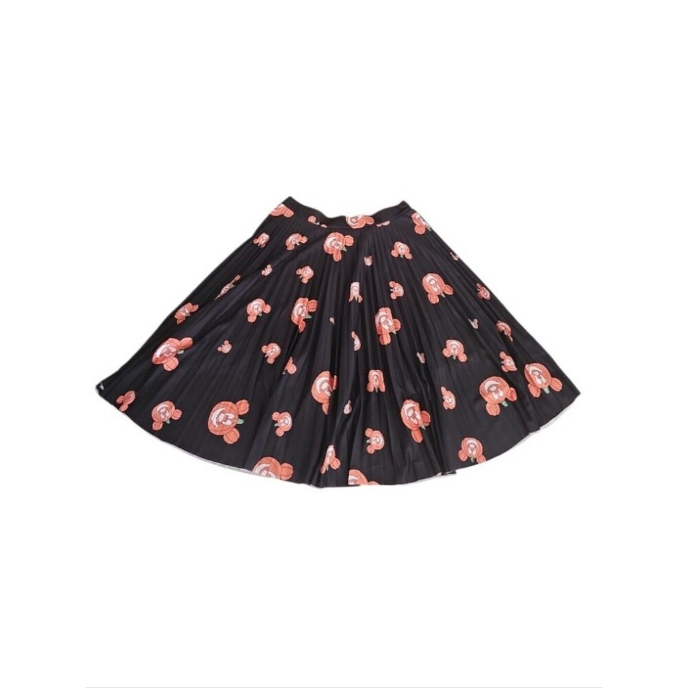 Disney Mickey Pumpkin Halloween Pleated Skirt Plus Size 1X Disneybound Fall NWOT